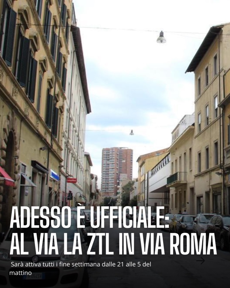 Adesso è ufficiale: al via la ZTL in via Roma