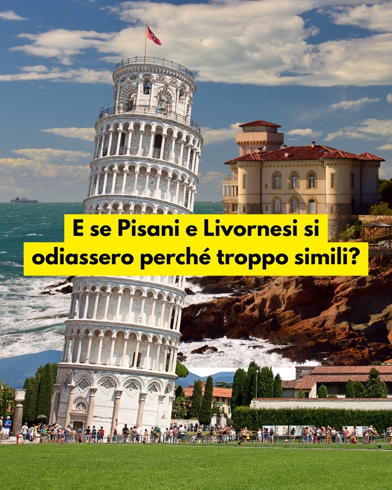 E se Pisani e Livornesi si odiassero perché troppo simili? Foto della Torre di Pisa